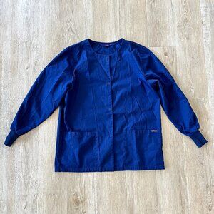 Unisex Sivvan Navy Blue Button Up Jacket - M